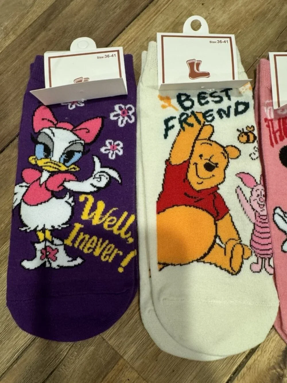 Disney Novelty Colorful Ankle Crew Socks Womens 5 Pair Pack S Small NEW